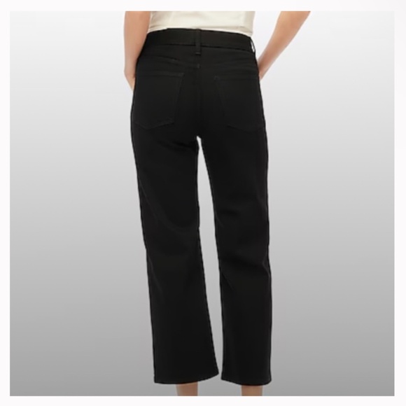 NWT J.Crew Factory Black Cropped wide-leg black jean all-day stretch SZ 28 & 31 - Picture 7 of 10